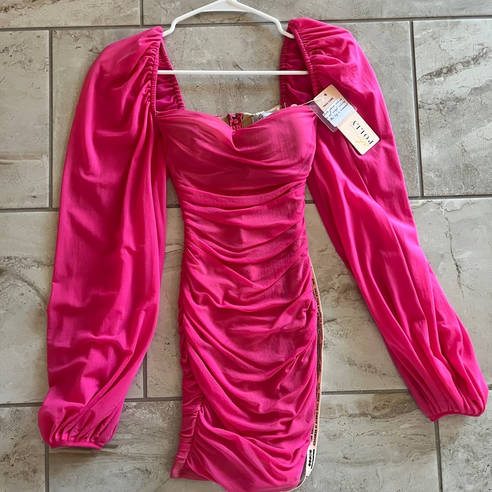 NWT Oh Polly hot pink dress